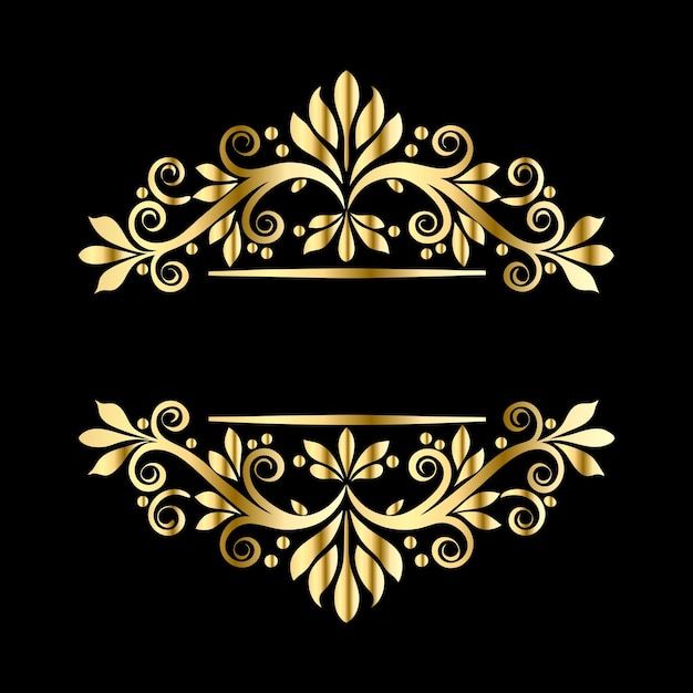 Vintage Luxury Frame Shapes Islamitisch Ornament Label Borders voor Elegant Wedding Card amp Text Design