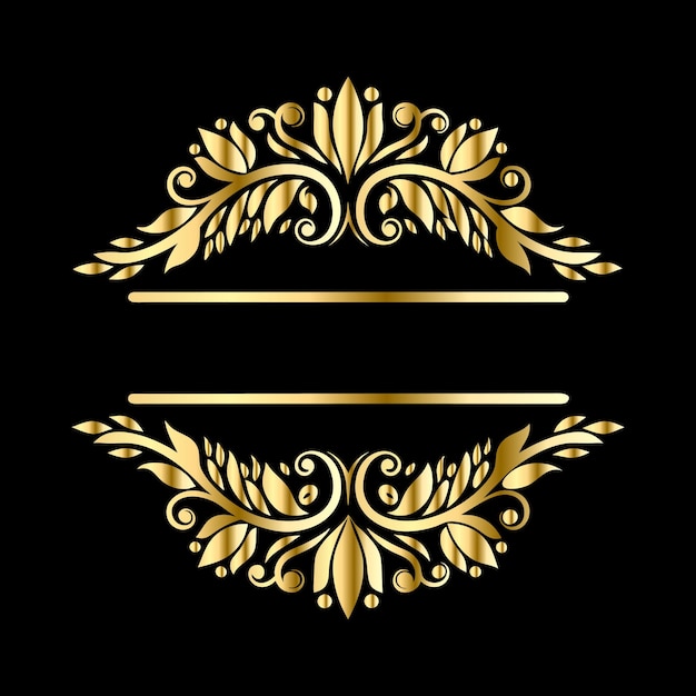 Vintage Luxury Frame Shapes Islamitisch Ornament Label Borders voor Elegant Wedding Card amp Text Design