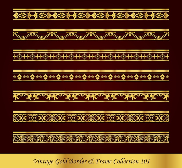 Коллекция Vintage Luxury Gold Border