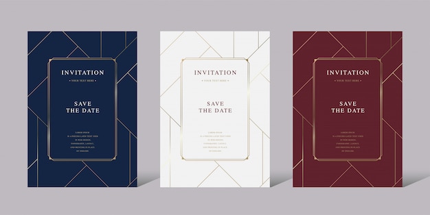 Vector vintage luxury invitation vector card