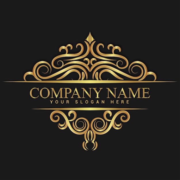 Vector vintage and luxury logo template premium vectorroyalty