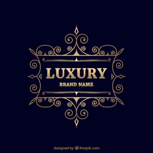 Vintage and luxury logo template