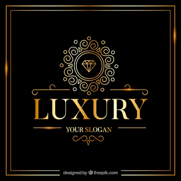 Vintage and luxury logo template