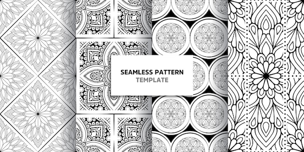 vintage mandala seamless pattern