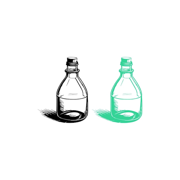 Vintage medicine Bottle Vector