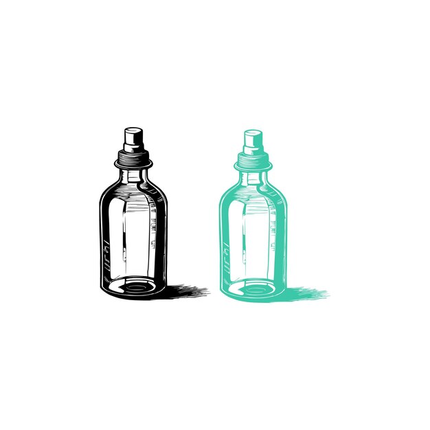 Vector vintage medicine bottle vector