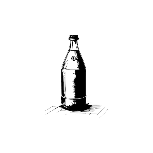 Vector vintage medicine bottle vector