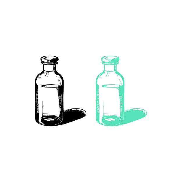 Vintage medicine Bottle Vector