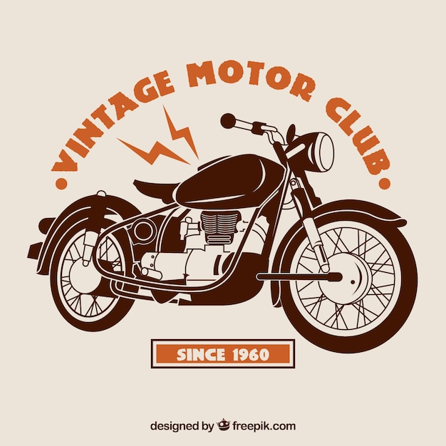 Vintage motor club achtergrond