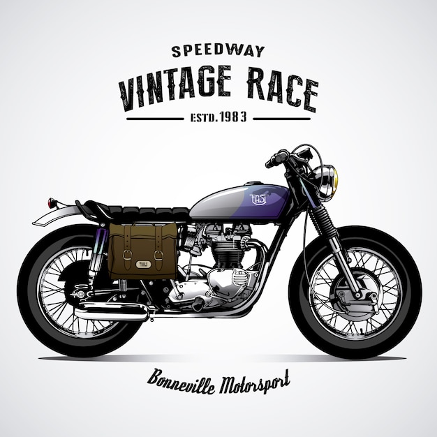 Vintage motorbike background