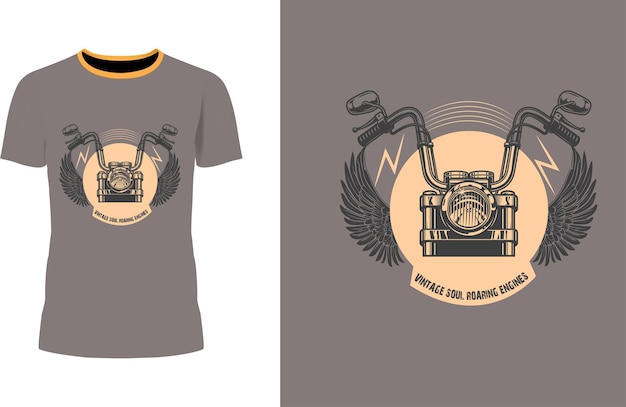 Vintage Motorbike TShirt Design