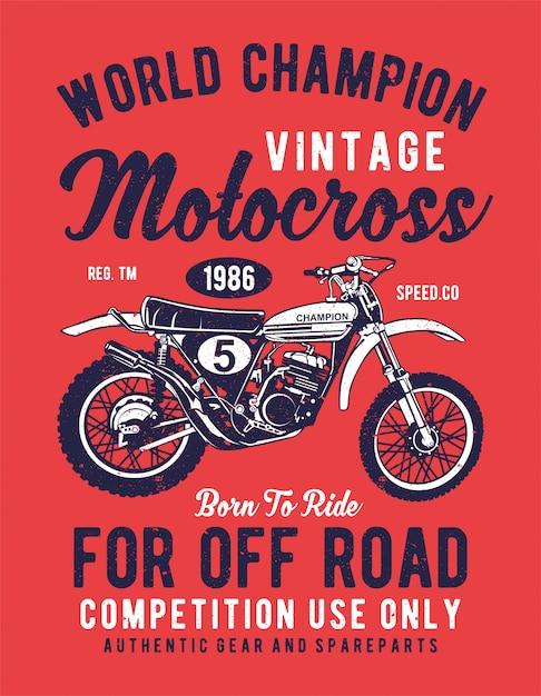 Vintage motorcross