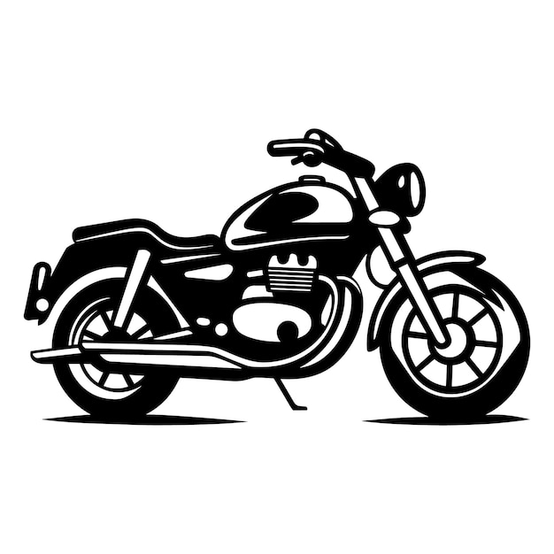 Концепция старинного мотоцикла