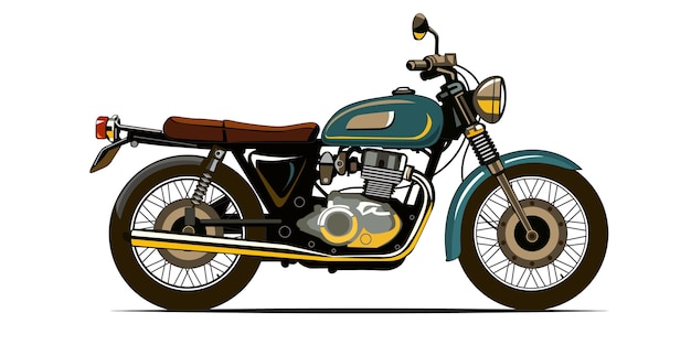 Vintage motorcycle illustration