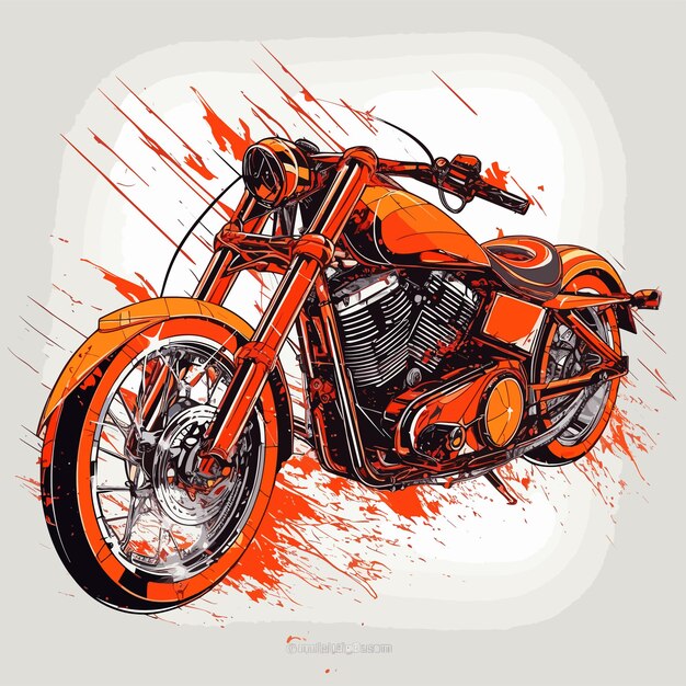 Vintage motorcycle tshirt design retro classic motor