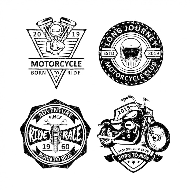 Vintage motorcycles clubbadges