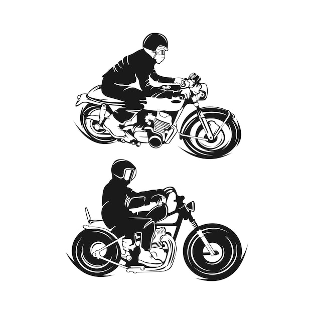Vintage motorfiets infographic. old-school fiets thema. vector illustratie EPS 10