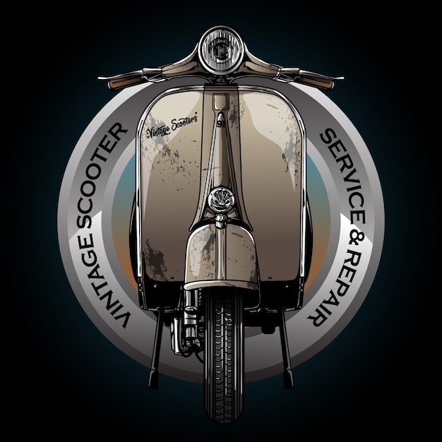 vintage motorfiets logo