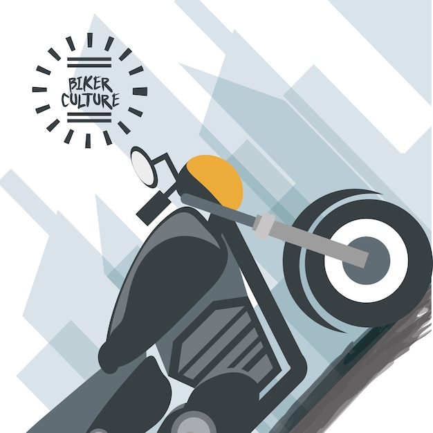 Vector vintage motorfiets pictogram