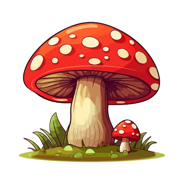 vintage mushroom vector