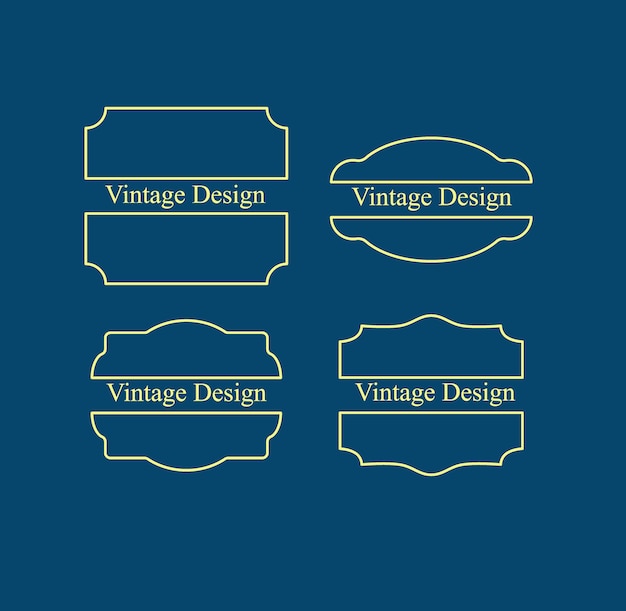 vintage ontwerp voor labelproduct