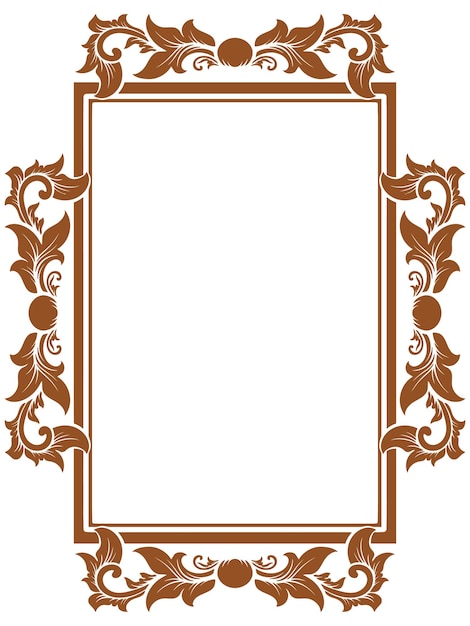 Vintage Ornament Frame voor bruiloft illustratie