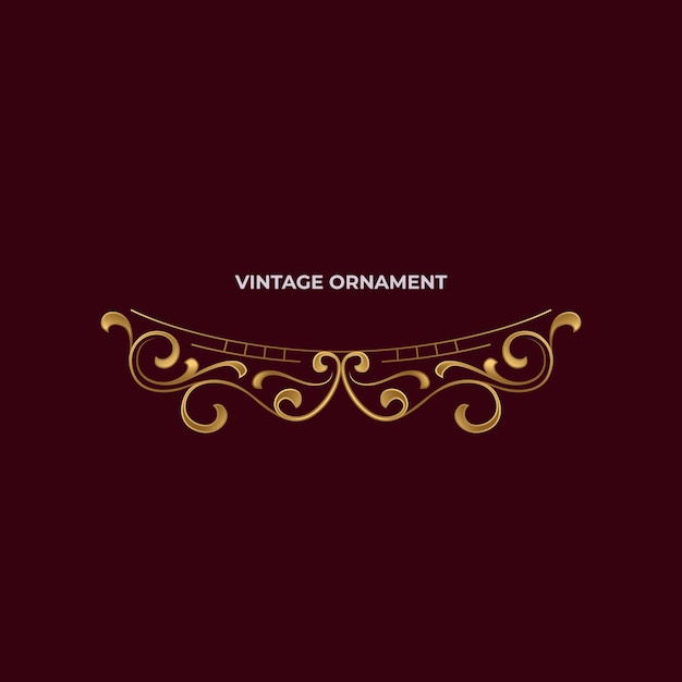 Vector vintage ornament luxe goud