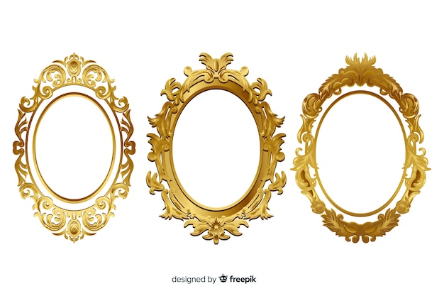 Vintage ornamental frame collection