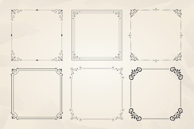 빈티지 장식 프레임 컬렉션