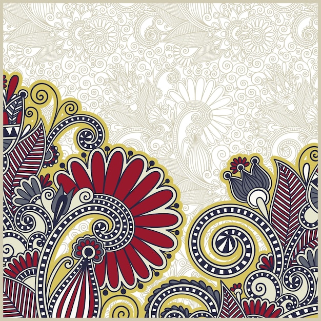 Vector vintage ornamental template