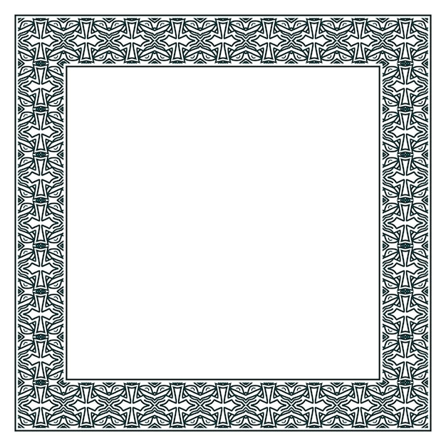 Vector vintage ornamental vector frame. vector illustration template for design