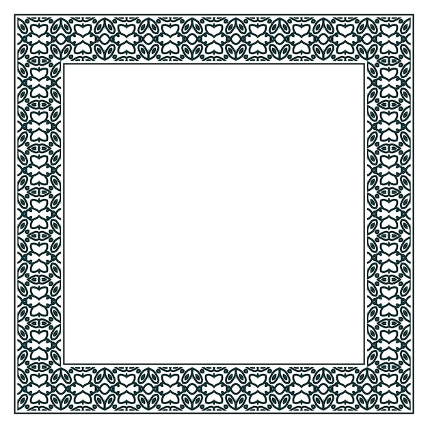 Vector vintage ornamental vector frame. vector illustration template for design