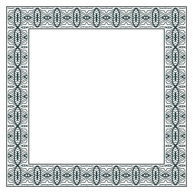 Vector vintage ornamental vector frame. vector illustration template for design