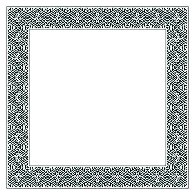 Vector vintage ornamental vector frame. vector illustration template for design