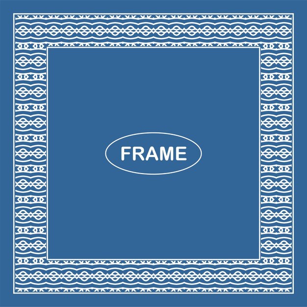 Vector vintage ornamental vector frame. vector illustration template for design