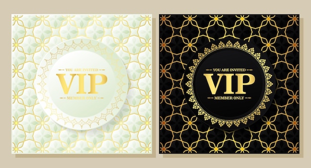 Vintage pattern style vip background