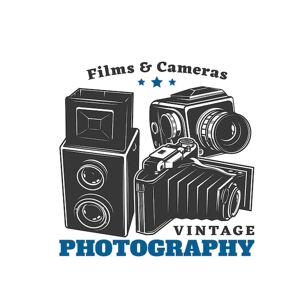 vintage photography retro photo cameras and films