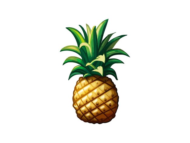 Illustrazione vettoriale del concetto estivo del frutto dell'ananas vintage