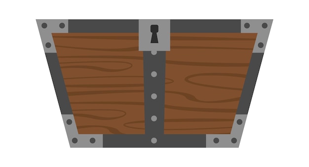 Векторная иллюстрация винтажного пиратского сундука
