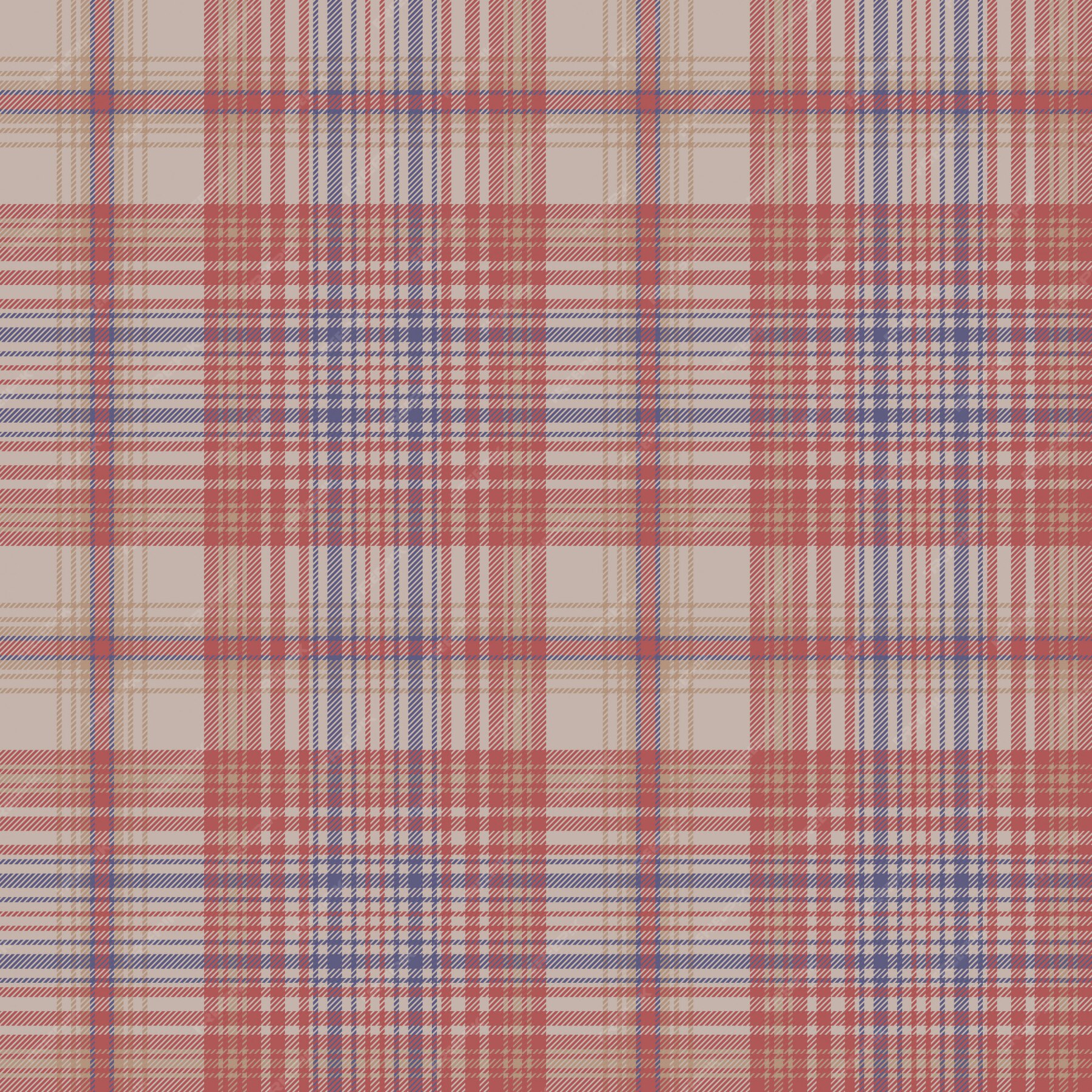 Premium Vector | Vintage plaid fabric texture seamless pattern