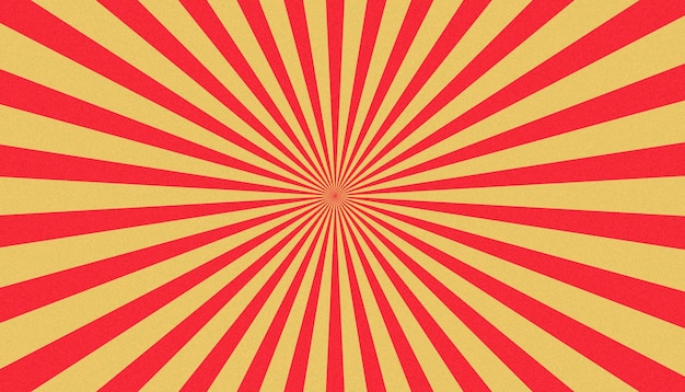 Vintage pop art background in comic style, Retro rays sunburst background