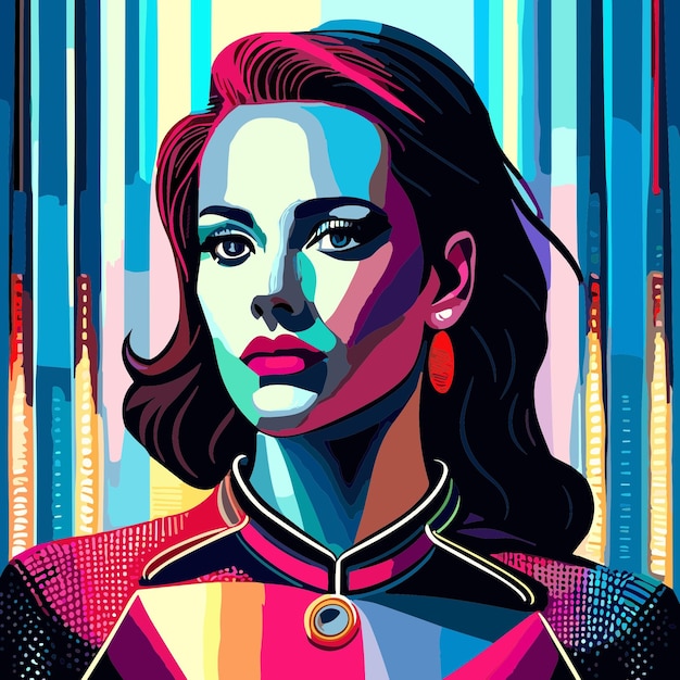 Vector vintage pop art design