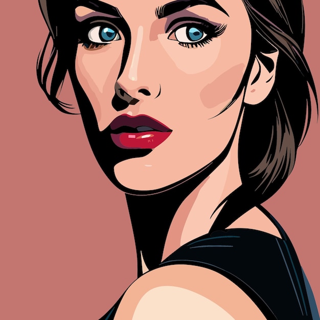 Vector vintage pop art design