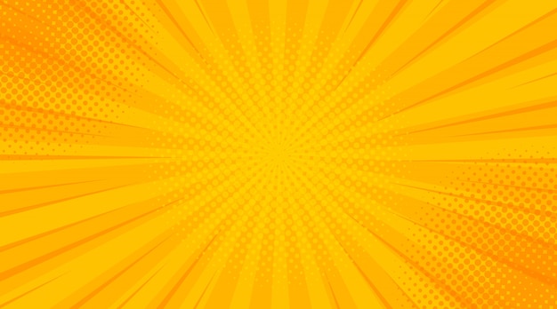 Vintage pop-art geel