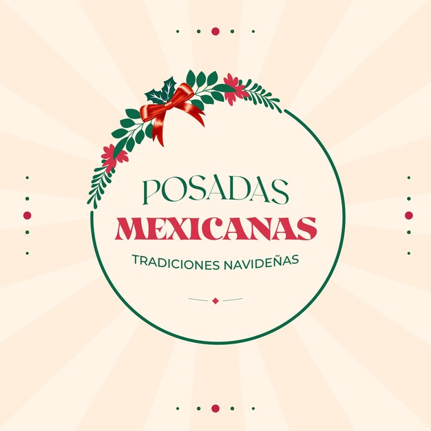 Vintage posadas mexicanas background