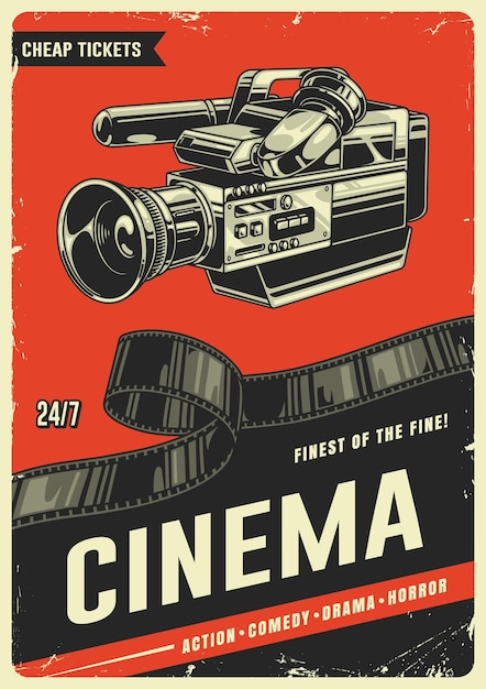 vintage poster for cheap movie tickets