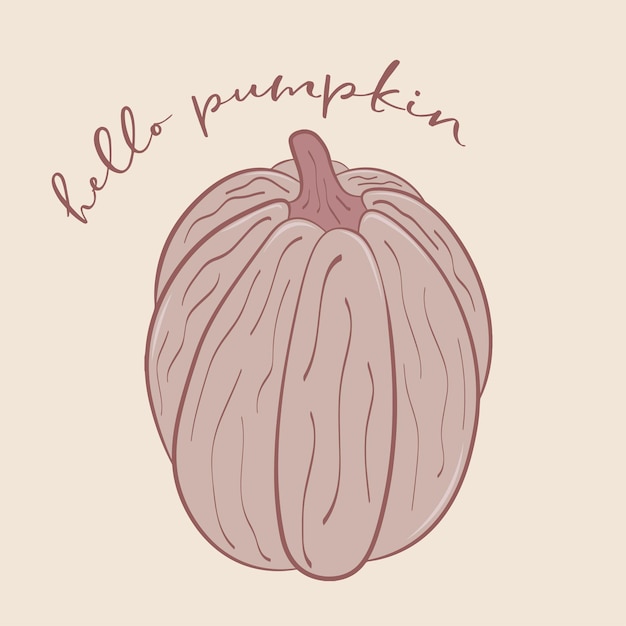 Vintage pumpkin vector