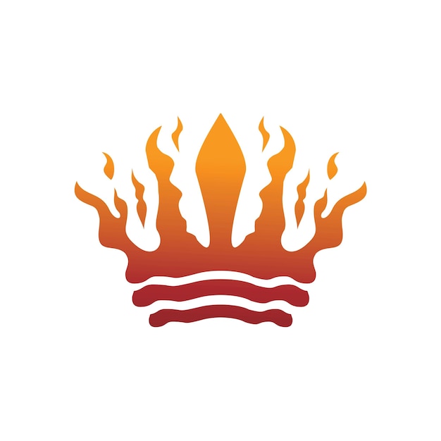 Винтажный дизайн логотипа короны королевы и короля
