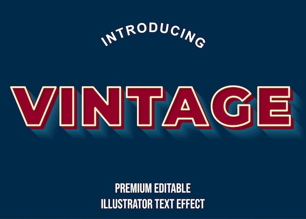 Vintage - red maroon 3d text effect font style