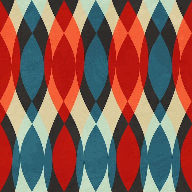 Vintage red seamless pattern